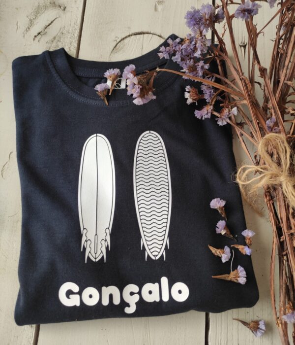 T-Shirt - Duas Pranchas com nome