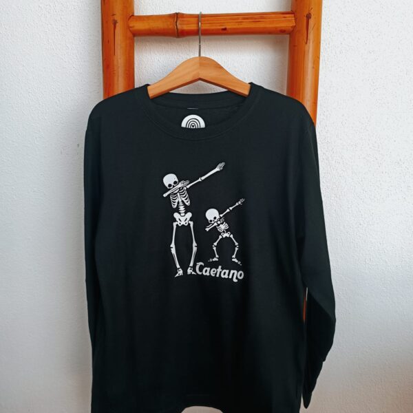 Longsleeve - Halloween esqueleto dançarino