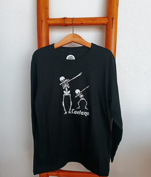 Longsleeve - Halloween esqueleto dançarino
