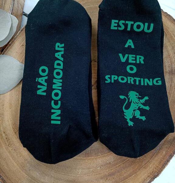 Meias - Não incomodar estou a ver o Sporting_2