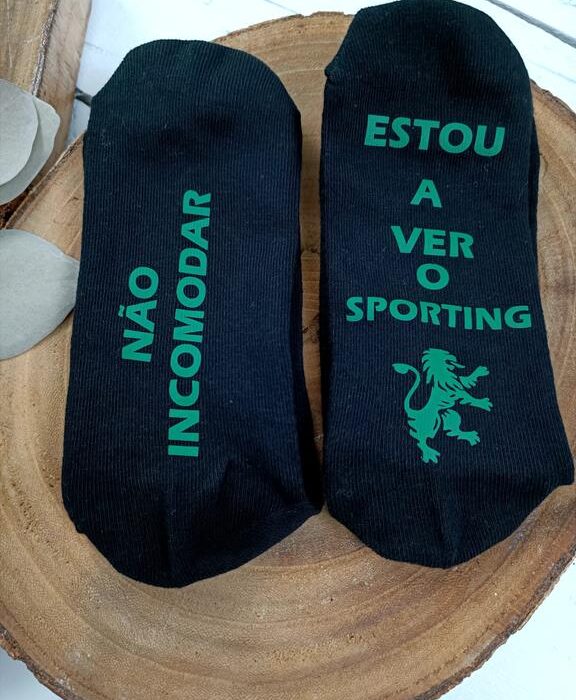 Meias - Não incomodar estou a ver o Sporting_2