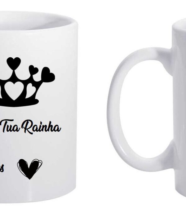 Caneca Personalizada - Sou tua Rainha | És o meu Rei