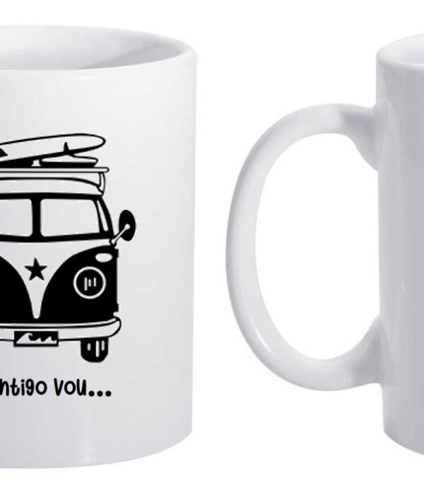 Caneca Personalizada - Contigo vou até onde tu quiseres