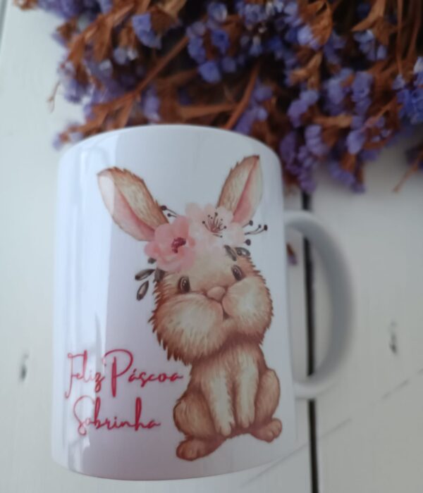 Caneca Personalizada - Feliz Páscoa Sobrinha