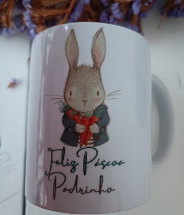 Caneca Personalizada - Feliz Páscoa Padrinho