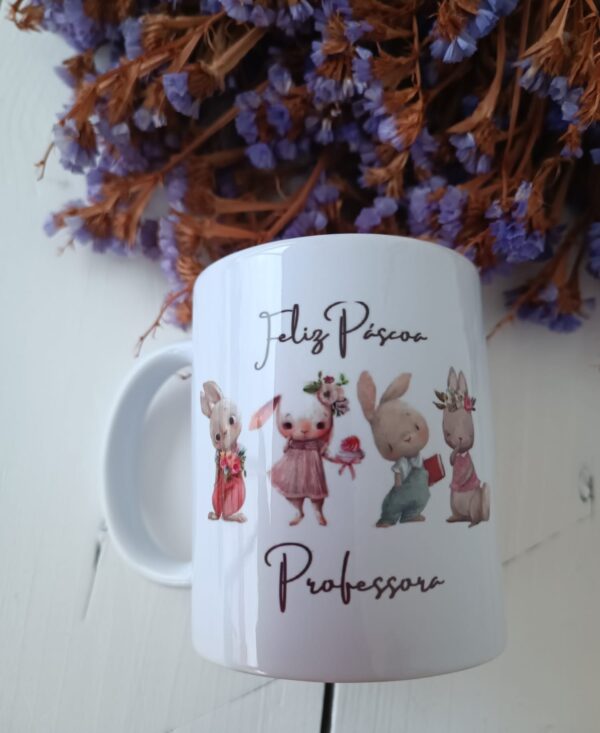 Caneca - Feliz Páscoa Professora