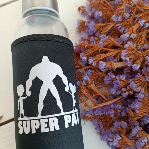 Garrafa - Super Pai com filhos