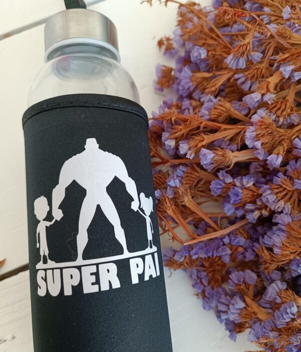 Garrafa - Super Pai com filhos