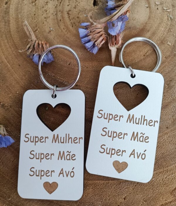 Porta Chaves - Super Mulher, Super Mãe, Super Avó