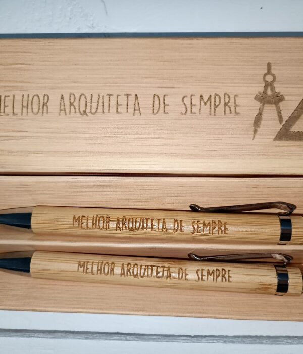 Caneta e lapiseira - Estojo com caneta e lapiseira - Melhor arquitecta de sempre