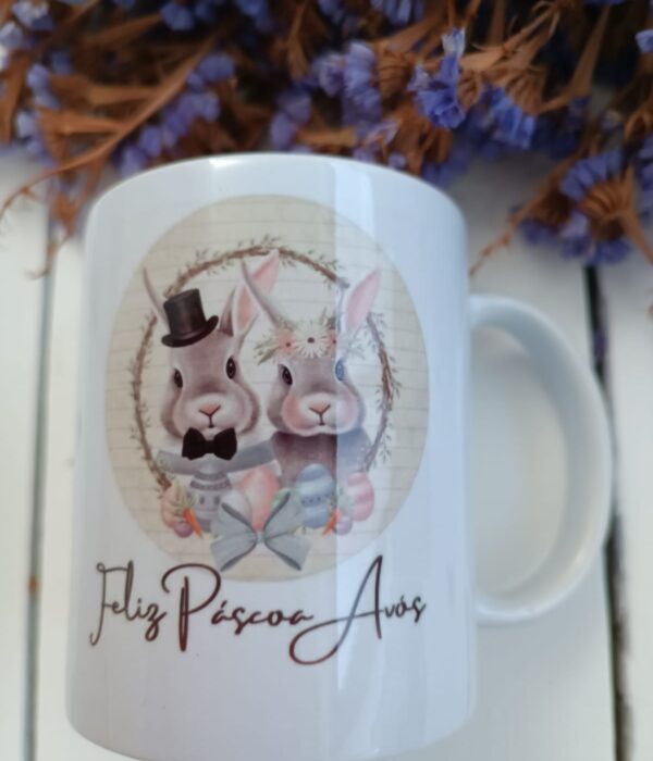 Caneca Personalizada - Feliz Páscoa Avós