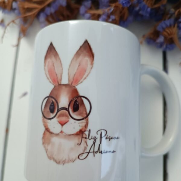 Caneca - Feliz Páscoa com Nome