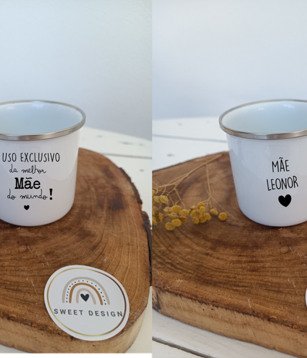 Caneca Personalizada Metálica - Uso exclusico da melhor MÃE do mundo