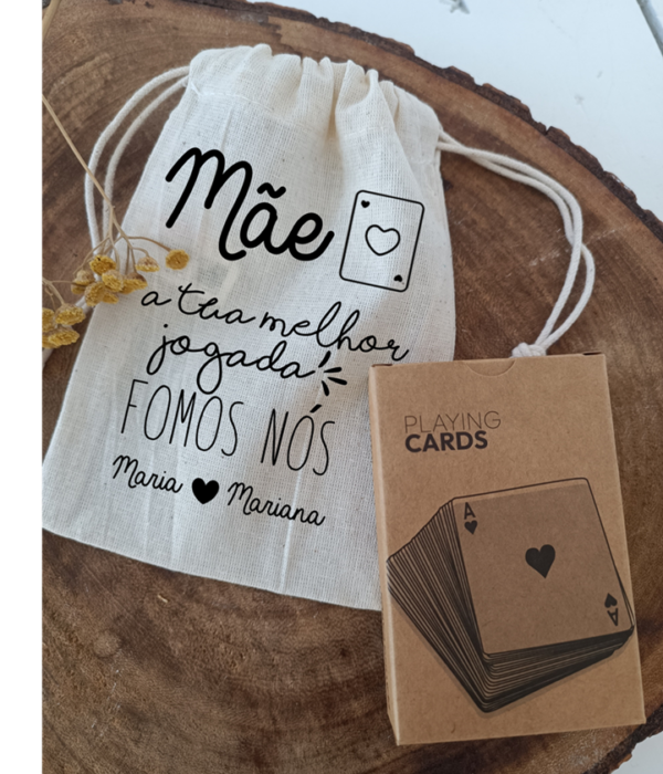 Baralho cartas - Mãe a tua melhor jogada fomos nós