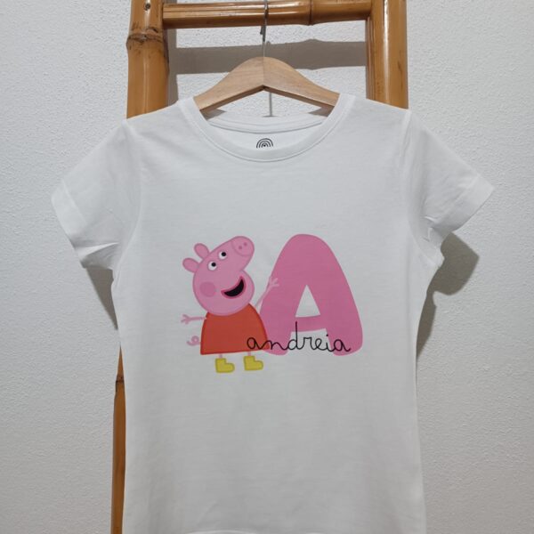 T-Shirt - Porquinha Pepa com nome