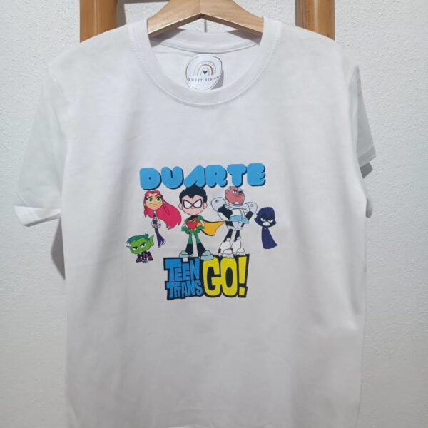 T-Shirt - Teen Titans Go com nome