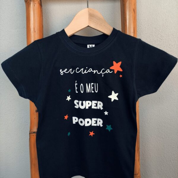 T-Shirt - Ser criança é o meu super poder menino_2