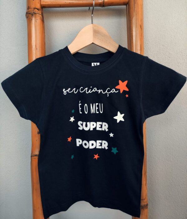 T-Shirt - Ser criança é o meu super poder menino_2