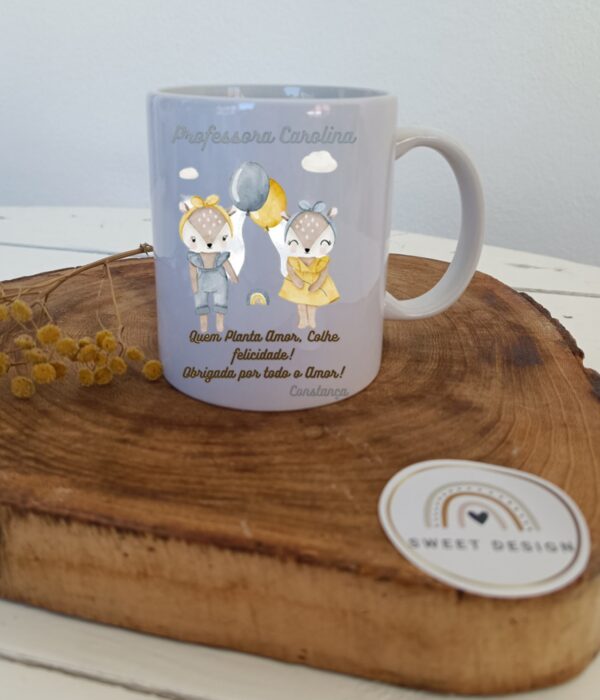 Caneca Personalizada - Quem planta Amor, colhe Felicidade