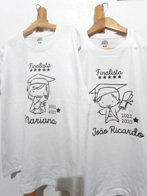 T-Shirt - Finalista com ano lectivo e nome