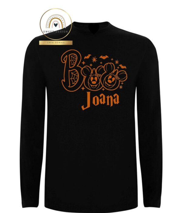 Longsleeve - Halloween Boo com nome