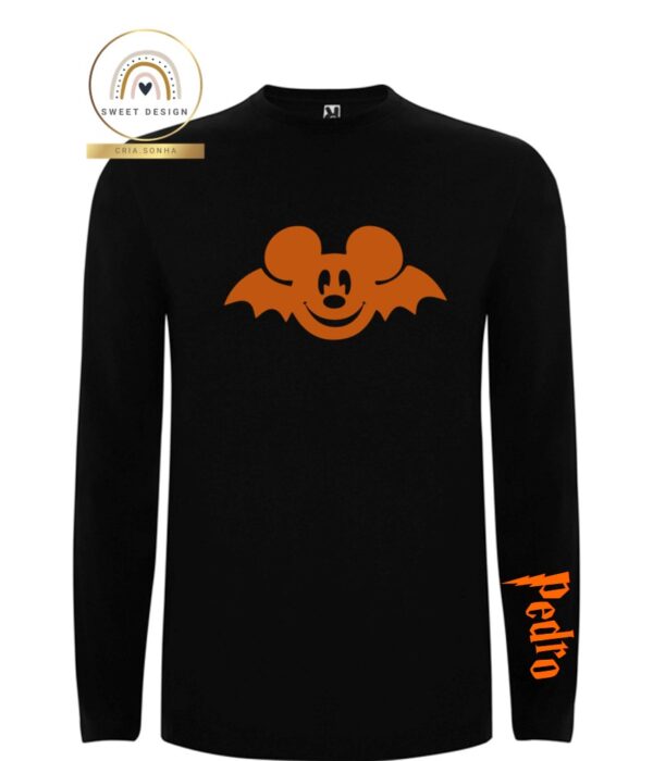 Longsleeve - Halloween - Morcego menino