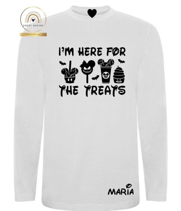 Longsleeve - Halloween - Estou aqui pelas guloseimas