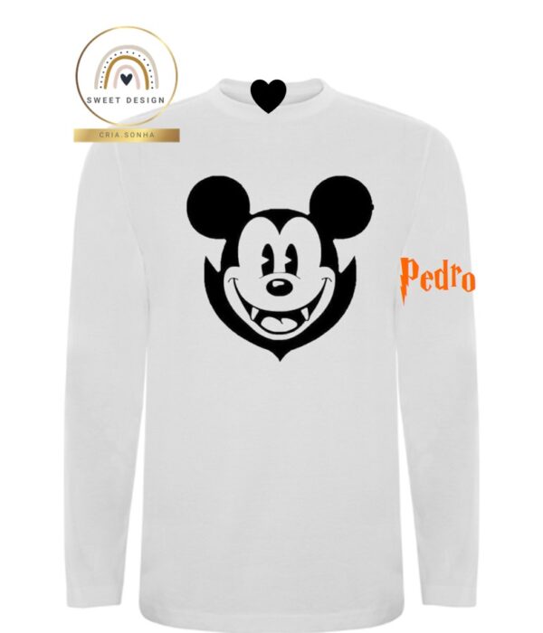 Longsleeve - Halloween - Mickey vampiro