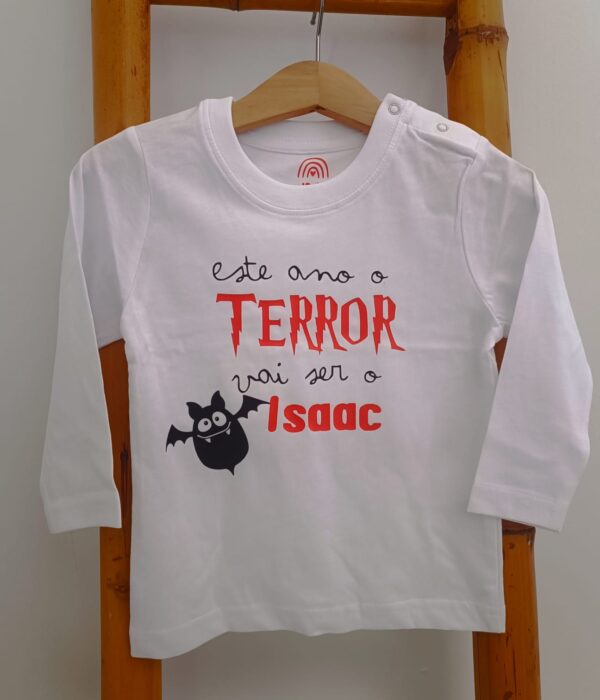 Longsleeve - Halloween - Este ano o terror cá de casa vai ser o ....