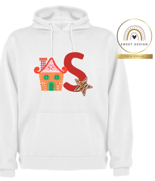 Sweat - Casa dos duendes com inicial do nome - Natal