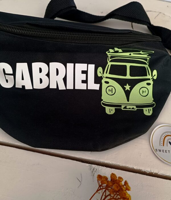 Bolsa de cintura - Carro pão de forma com nome 1