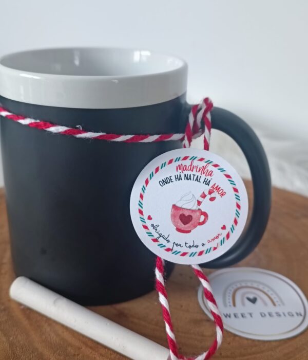 Caneca Personalizada em ardósia - Natal