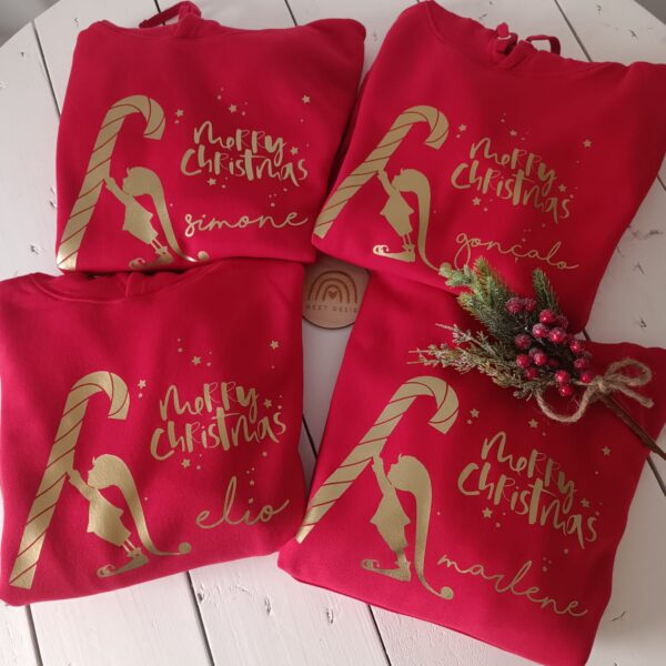 Pack Familia - Merry Christmas Duende com nome - Natal