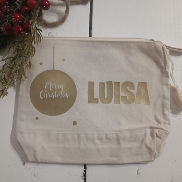 Bolsa Multiusos - Merry Christmas (dourado)