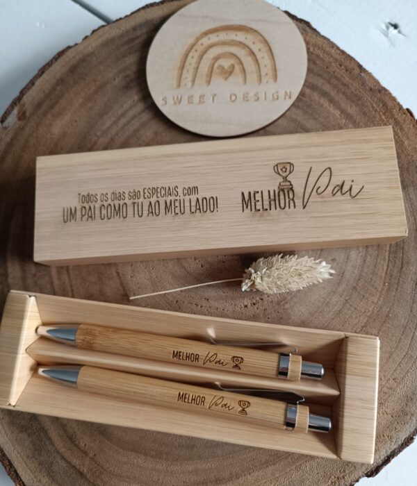 Caneta e lapiseira - Estojo com caneta e lapiseira - Todos os dias são especiais com um Pai como tu a meu lado