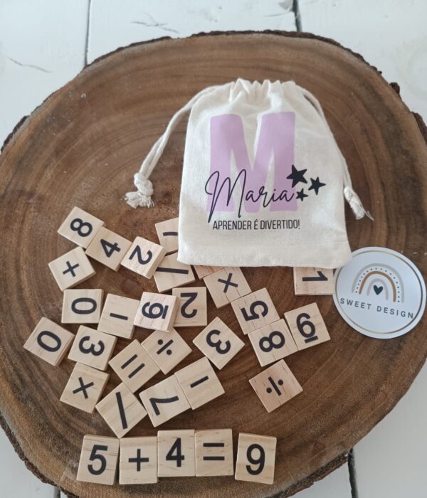 Jogo da Matemática - Aprender é divertido (nome com estrelas)