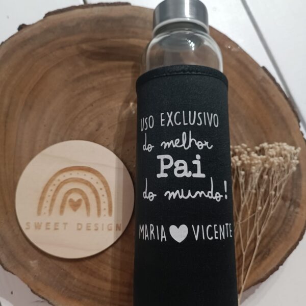 Garrafa - Uso exclusivo do melhor Pai do Mundo (com nome dos filhos)