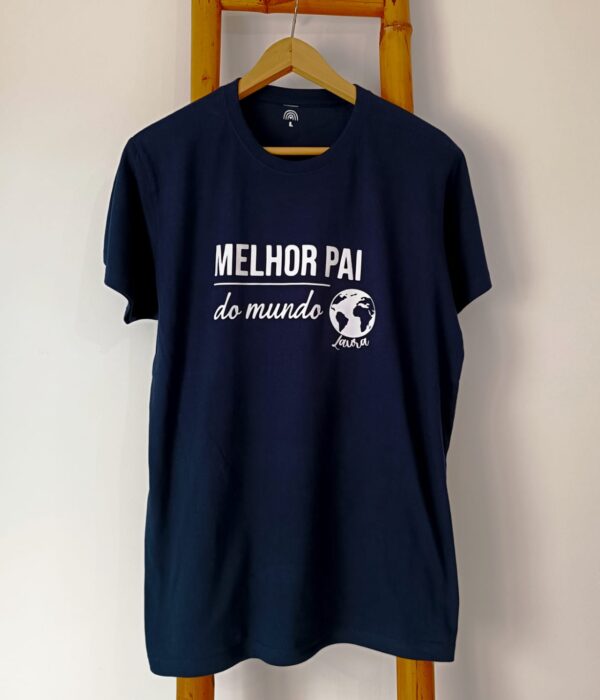 T-shirt - Melhor Pai do Mundo (com nome do filho)