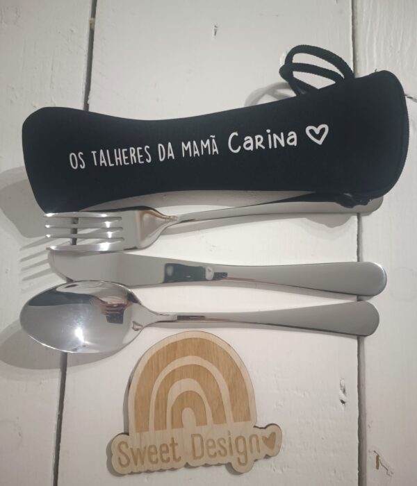 Bolsa porta talheres - Os talheres da Mamã 2