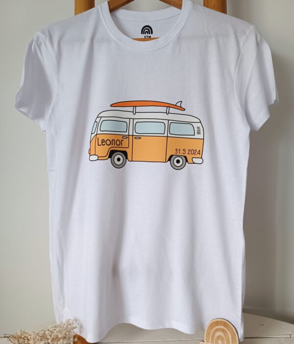 T-Shirt – Carro Pão de Forma com nome e data nascimento