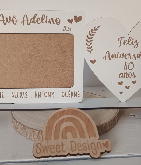 Moldura - Feliz aniversário 80 anos