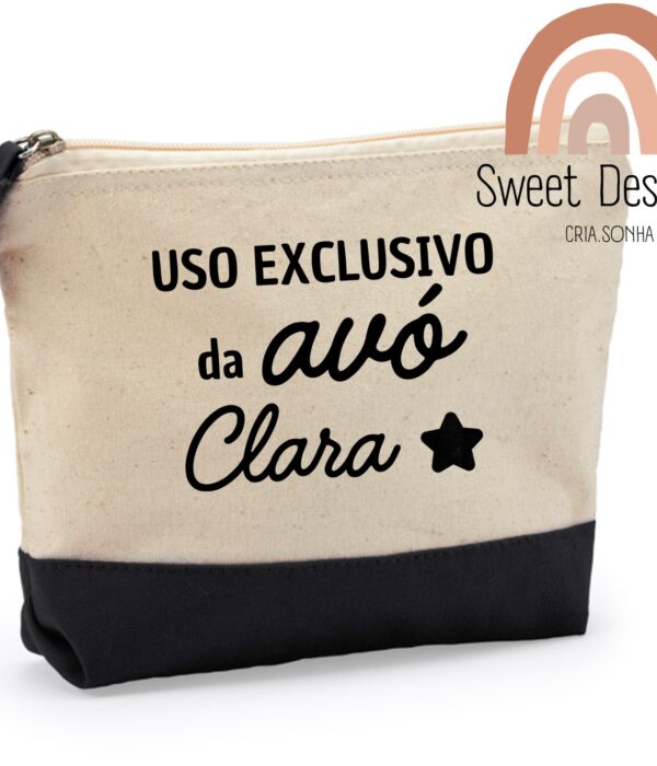Bolsa Multiusos - Uso exclusivo da Avó (com nome)