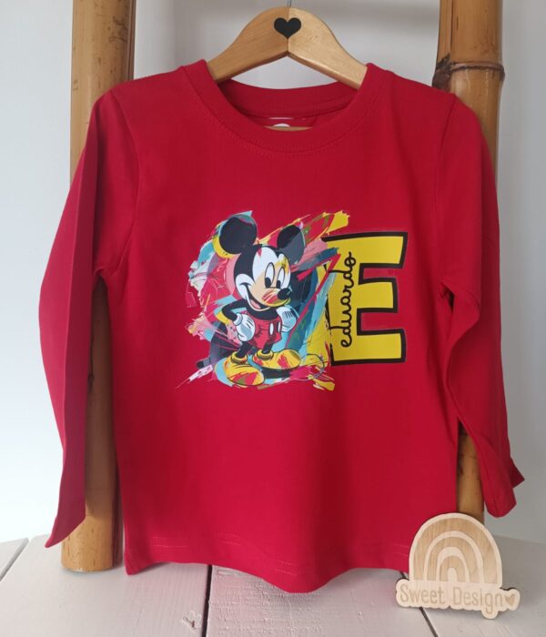 Longsleeve - Mickey (com nome e letra inicial)