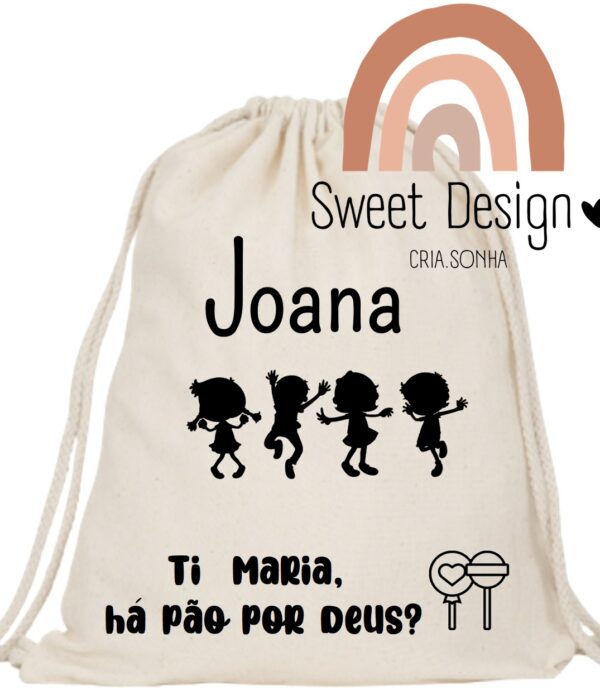 Mochila taleigo - Ti Maria há Pão por Deus