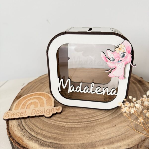 Mealheiro - Nome com Angel (Stitch)