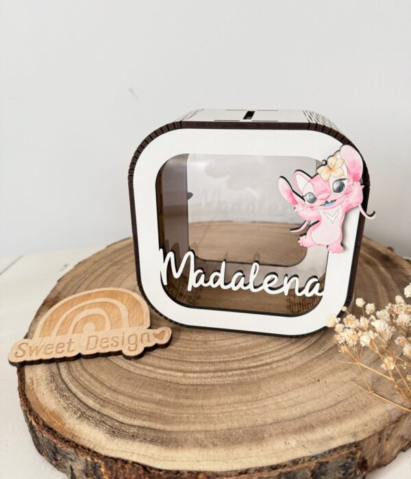 Mealheiro - Nome com Angel (Stitch)
