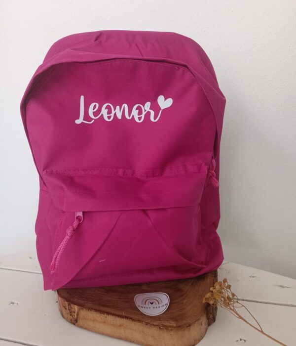 Mochila - Nome com coração