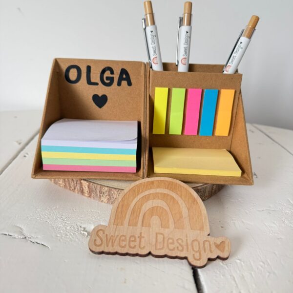 Conjunto de Escritório em cubo com nome
