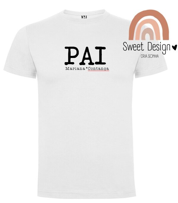 T-Shirt - PAI (com nome dos filhos)
