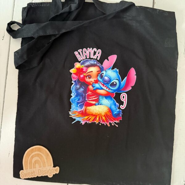 Saco Tote Bag - Stitch (com nome e idade)